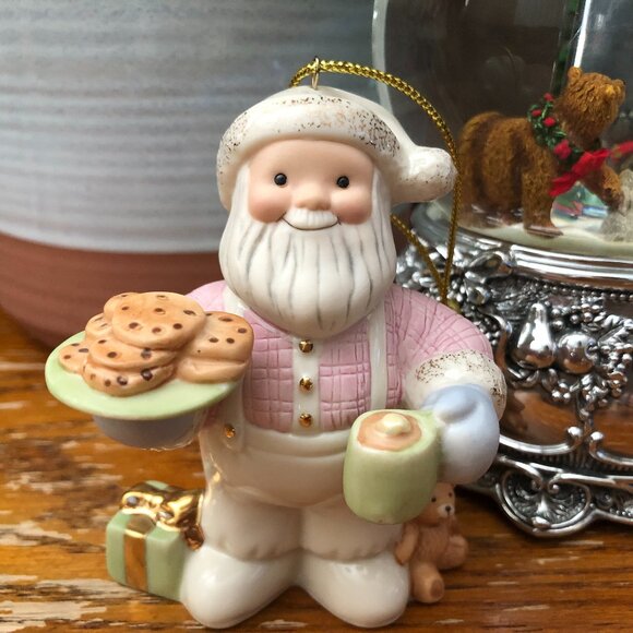 Lenox Other - Lenox Santa Claus Midnight Snack Cookies & Cocoa Christmas Ornament